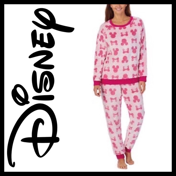 Disney Other - Disney Cozy Fleece Pajama Set Pink Minnie Mouse